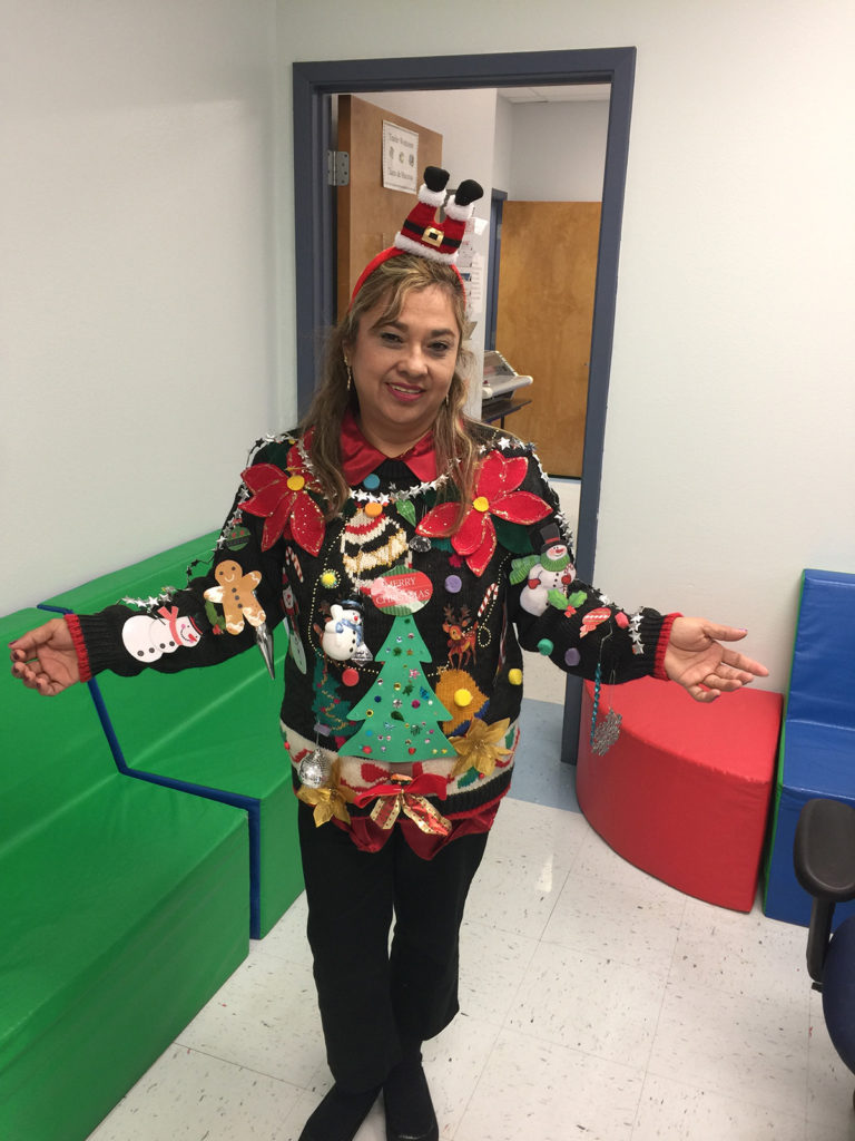 ugly christmas sweater contest